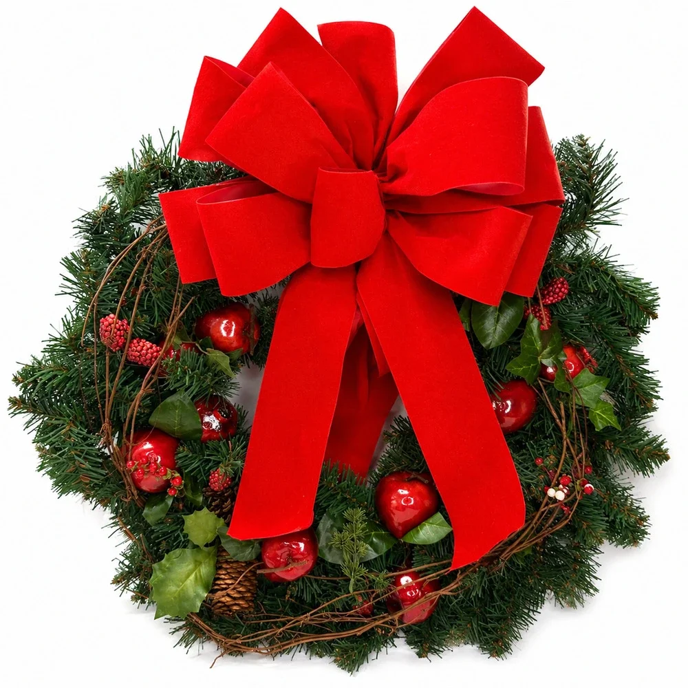 Lot of 2 Christmas Wreaths 17